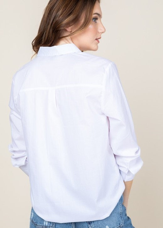 RUFFLE DETAIL TOP