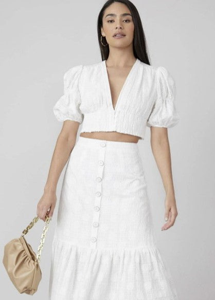 White Cardigan Top FINAL SALE NO RETURN OR EXCHANGES