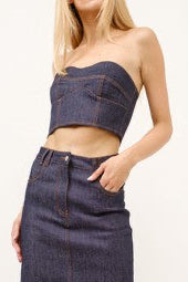 INDIGO DENIM TOP