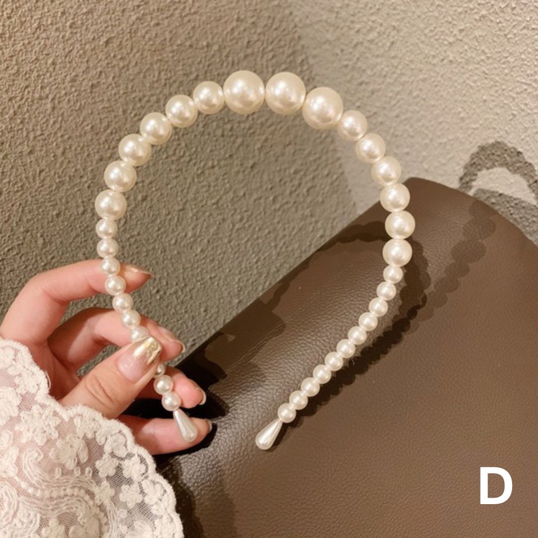 Shining pearl deco headband