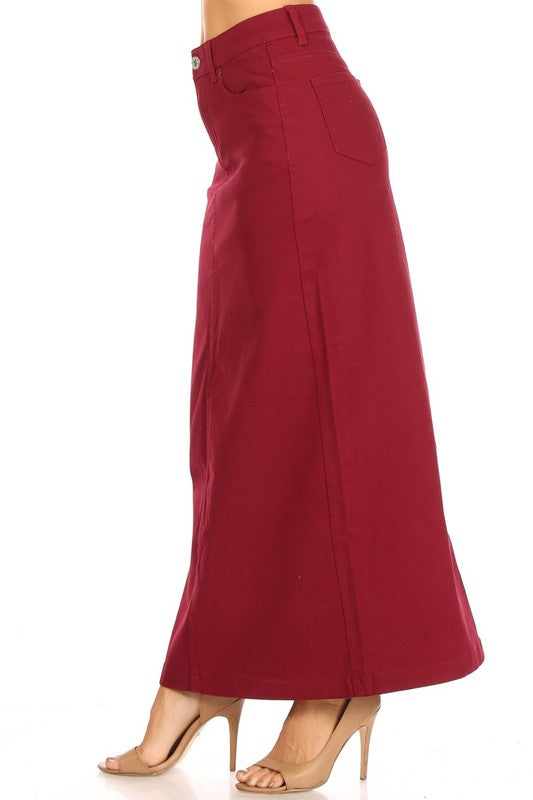 5 POCKET LONG SKIRT FINAL SALE NO RETURNS OR EXCHANGES