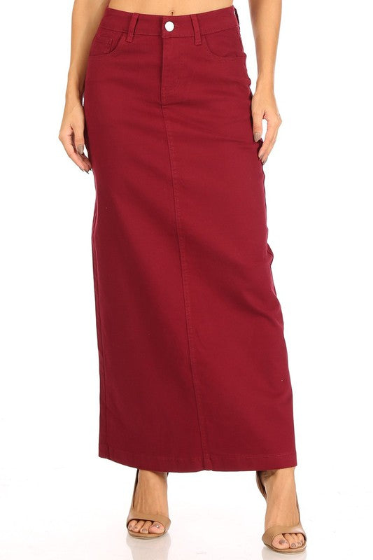 5 POCKET LONG SKIRT FINAL SALE NO RETURNS OR EXCHANGES