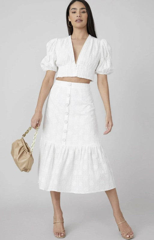 BUTTON SKIRT